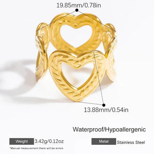 4-Hearts Ring