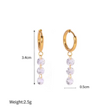 3-Dangle Drop Earrings