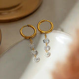 3-Dangle Drop Earrings